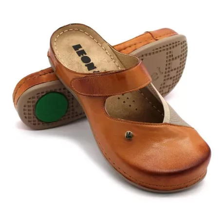 Leon Comfort női papucs-953 Barna