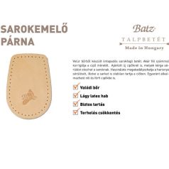 Batz talp betét unisex Talpbetét-955 Sarokemelő párna