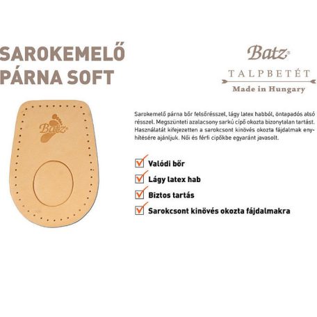 Batz talp betét unisex Talpbetét-965 Sarok ps