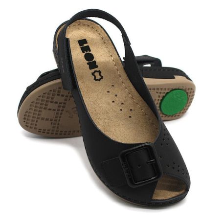 Leon Comfort női szandál-968 fekete