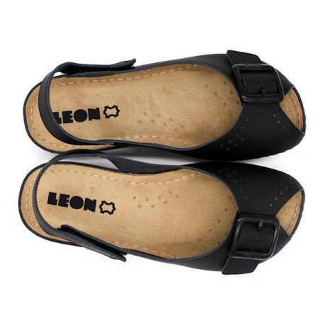 Leon Comfort női szandál-968 fekete