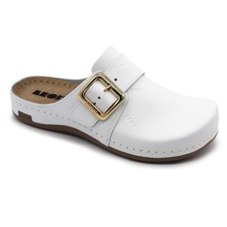 Leon Comfort női papucs-971 feher-bakkar