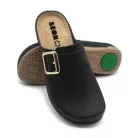 Leon Comfort női papucs-971 fekete-bakkar