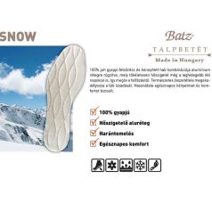 Batz talp betét unisex Talpbetét-990 Snow