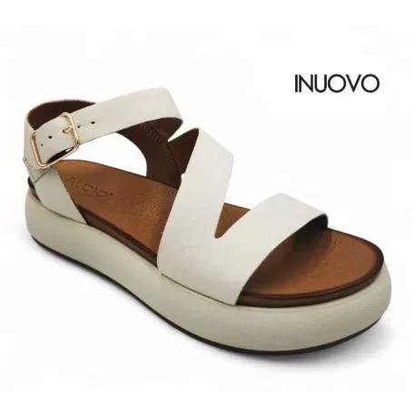 Inuovo női szandál-A96001 Crema
