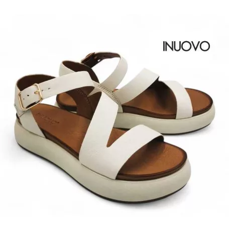 Inuovo női szandál-A96001 Crema