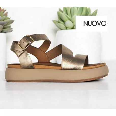 Inuovo női szandál-A96001 Metal-ash