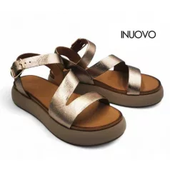 Inuovo női szandál-A96001 Metal-ash