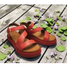 Inuovo női szandál-A96001 Raspberry
