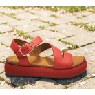 Inuovo női szandál-A96001 Raspberry