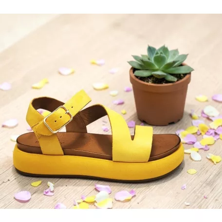 Inuovo női szandál-A96001 Yellow