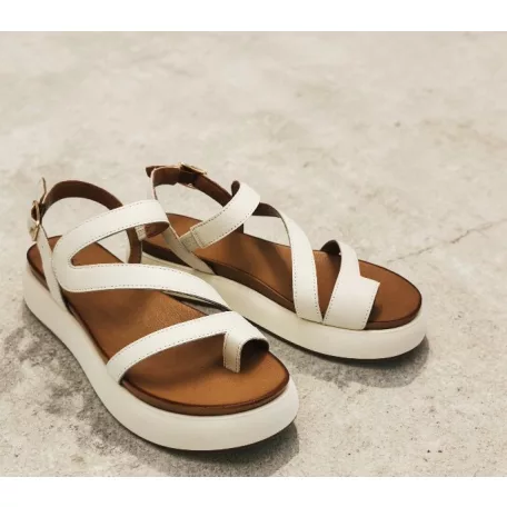 Inuovo női szandál-A96003 Crema