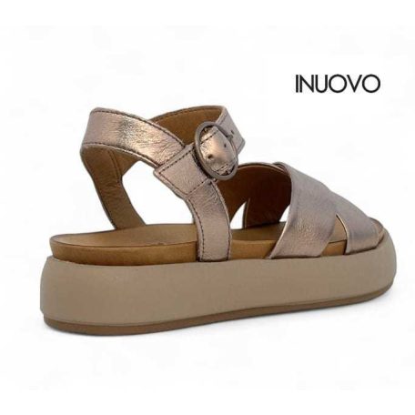 Inuovo női szandál-A96004 Metal-ash