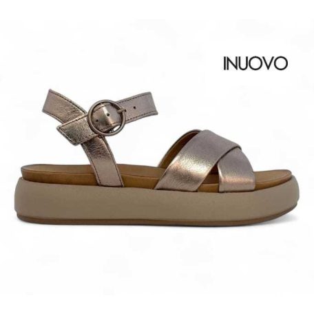 Inuovo női szandál-A96004 Metal-ash
