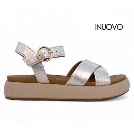 Inuovo női szandál-A96004 Metal-rose