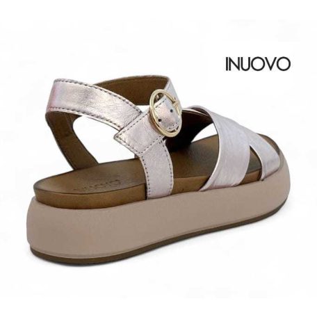 Inuovo női szandál-A96004 Metal-rose