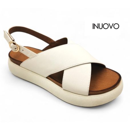 Inuovo női szandál-A96005 Crema