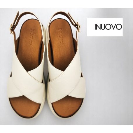 Inuovo női szandál-A96005 Crema