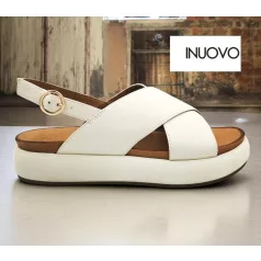 Inuovo női szandál-A96005 Crema