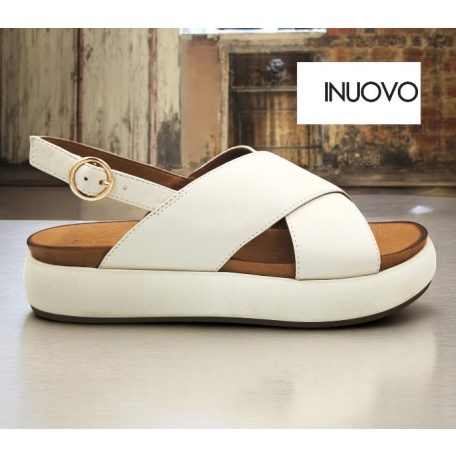 Inuovo női szandál-A96005 Crema