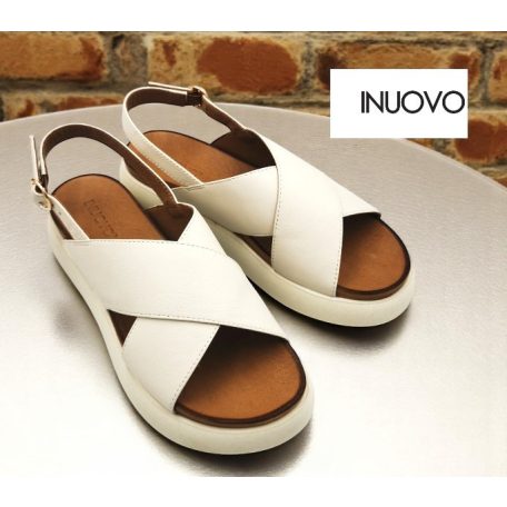 Inuovo női szandál-A96005 Crema