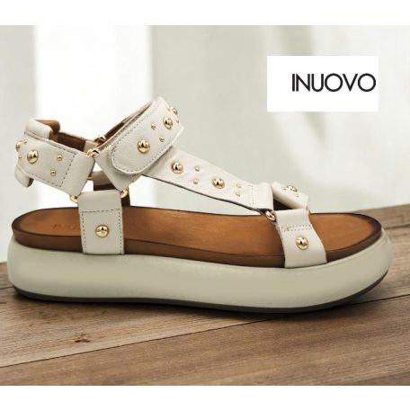 Inuovo női szandál-A96044 Crema