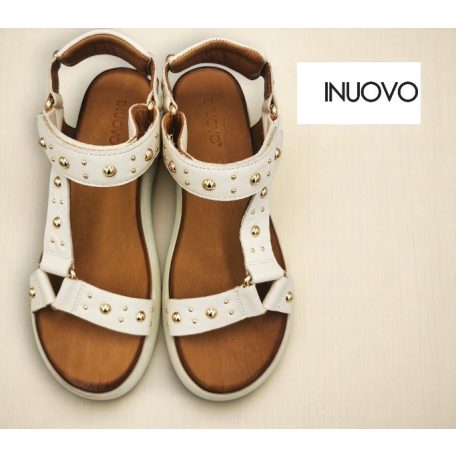 Inuovo női szandál-A96044 Crema