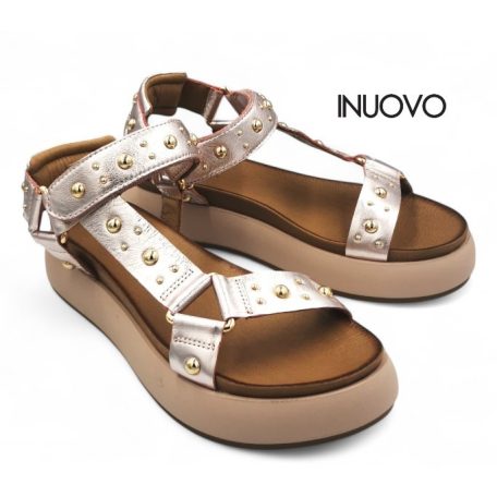 Inuovo női szandál-A96044 Metal-rose