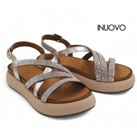 Inuovo női szandál-A96051 Metal-rose