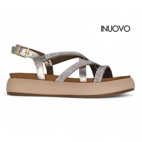 Inuovo női szandál-A96051 Metal-rose