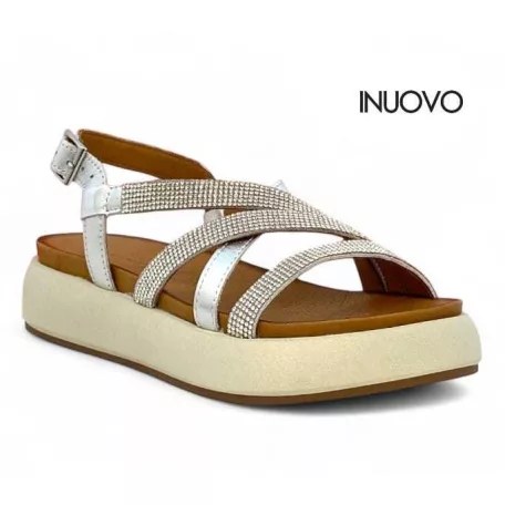 Inuovo női szandál-A96051 Silver