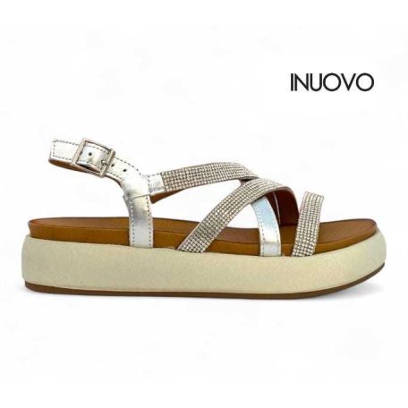 Inuovo női szandál-A96051 Silver