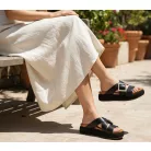 Inuovo női papucs-A96065 Black