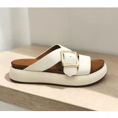 Inuovo női papucs-A96065 Crema