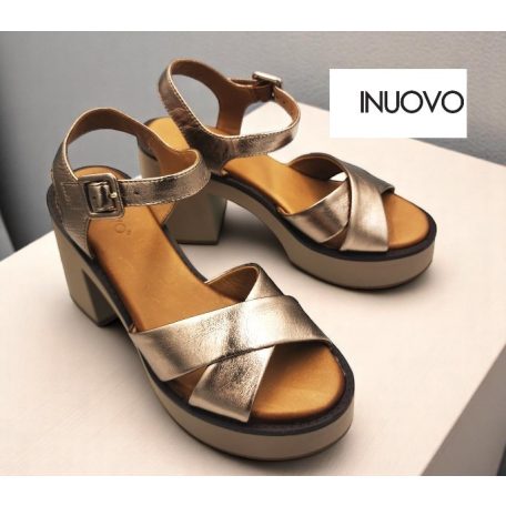 Inuovo női szandál-A97001 Metal-ash