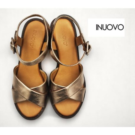 Inuovo női szandál-A97001 Metal-ash