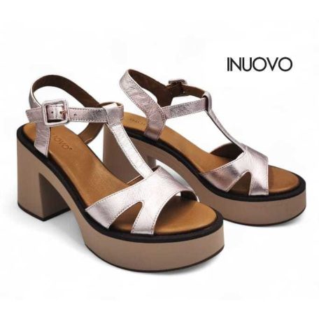 Inuovo női szandál-A97003 Metal-rose