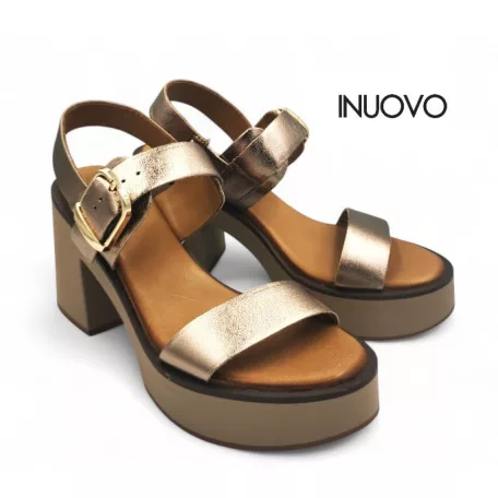 Inuovo női szandál-A97012 Metal-ash