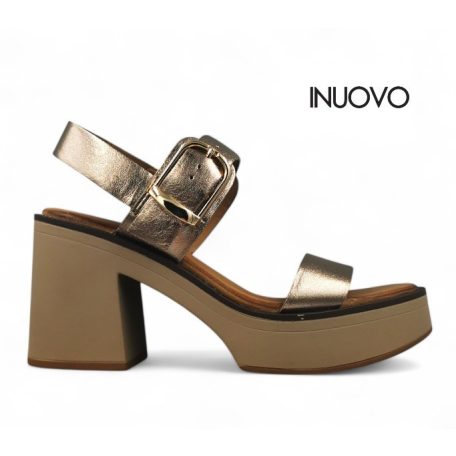 Inuovo női szandál-A97012 Metal-ash