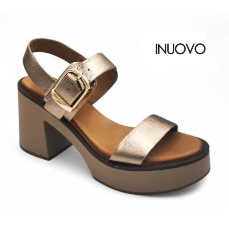 Inuovo női szandál-A97012 Metal-ash