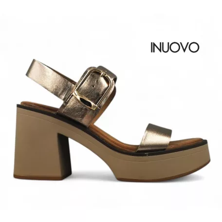 Inuovo női szandál-A97012 Metal-ash