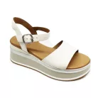 Inuovo női szandál-A98007 CreamS24