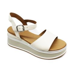 Inuovo női szandál-A98007 CreamS24