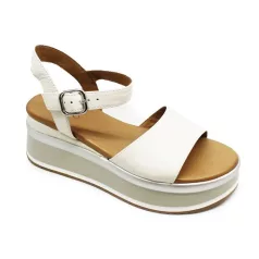 Inuovo női szandál-A98007 CreamS24