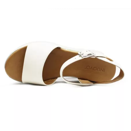 Inuovo női szandál-A98007 CreamS24