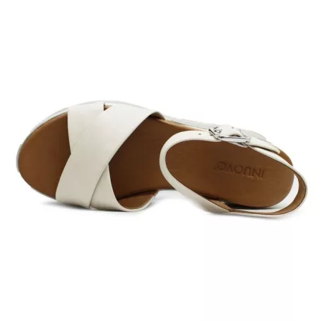 Inuovo női szandál-A98008 CreamS24