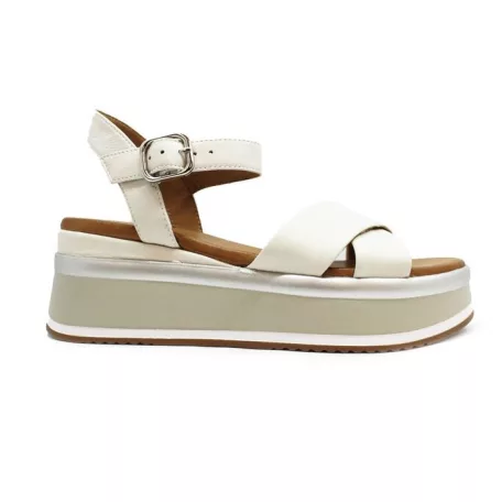 Inuovo női szandál-A98008 CreamS24