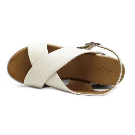 Inuovo női szandál-A98009 CreamS24