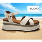 Inuovo női szandál-A98018 Crema