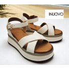Inuovo női szandál-A98018 Crema